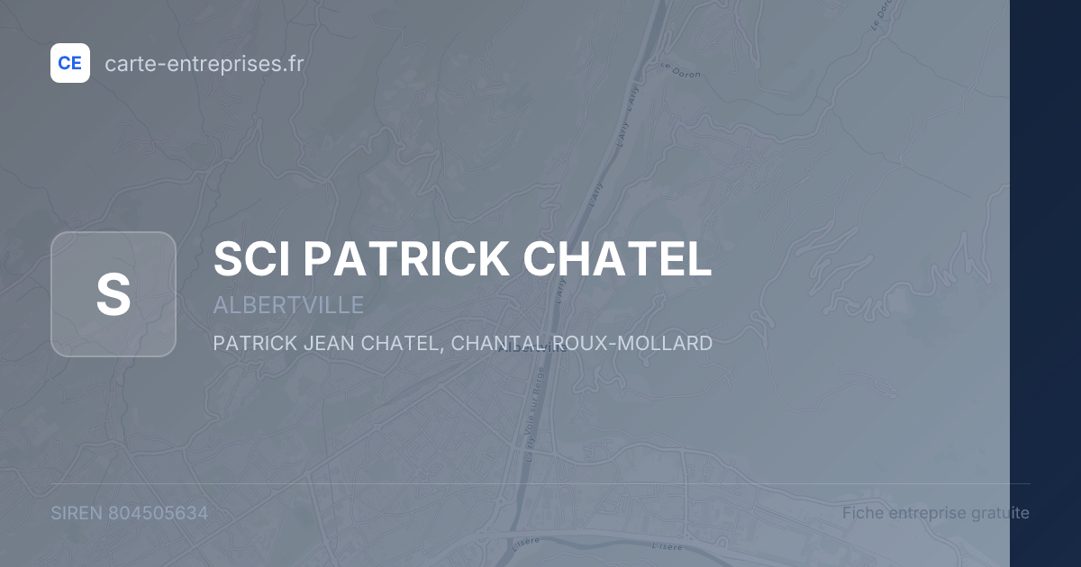 SCI PATRICK CHATEL — 804505634 — fiche entreprise