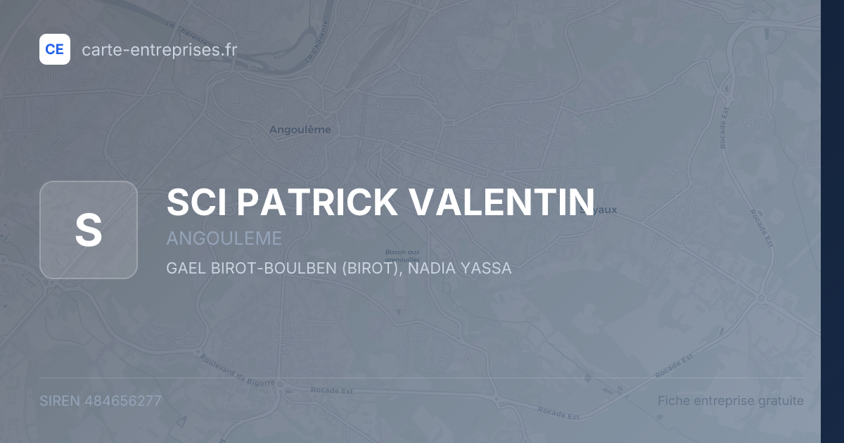 SCI PATRICK VALENTIN — 484656277 — fiche entreprise