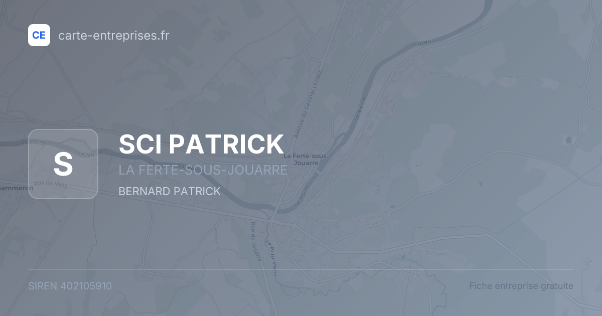 SCI PATRICK — 402105910 — fiche entreprise