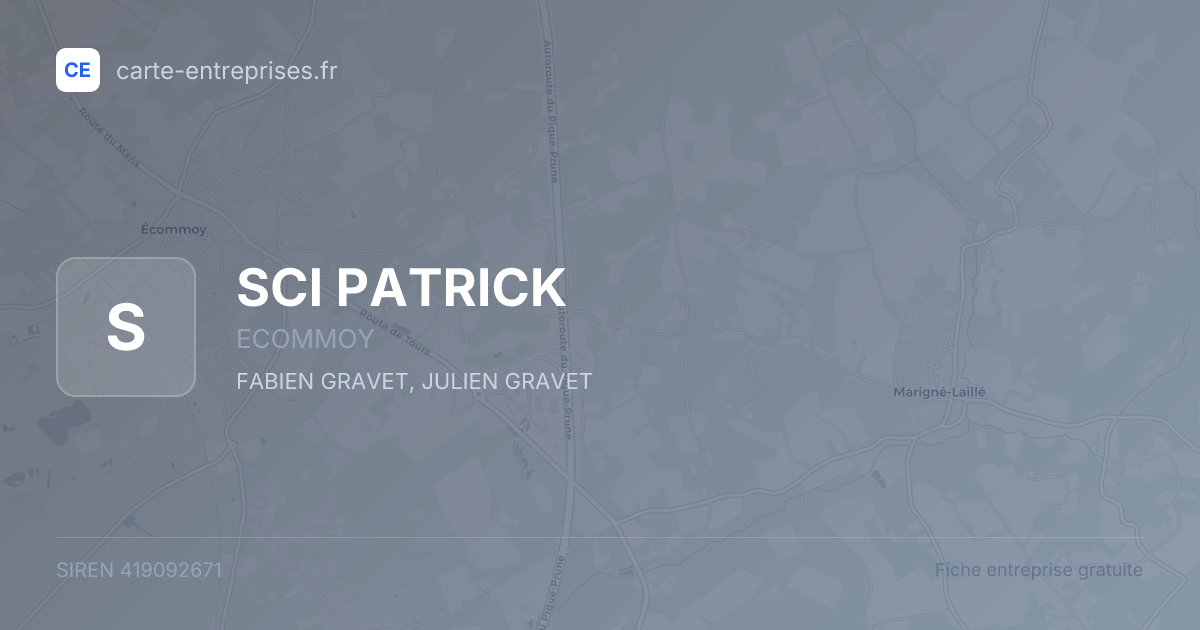 SCI PATRICK — 419092671 — fiche entreprise