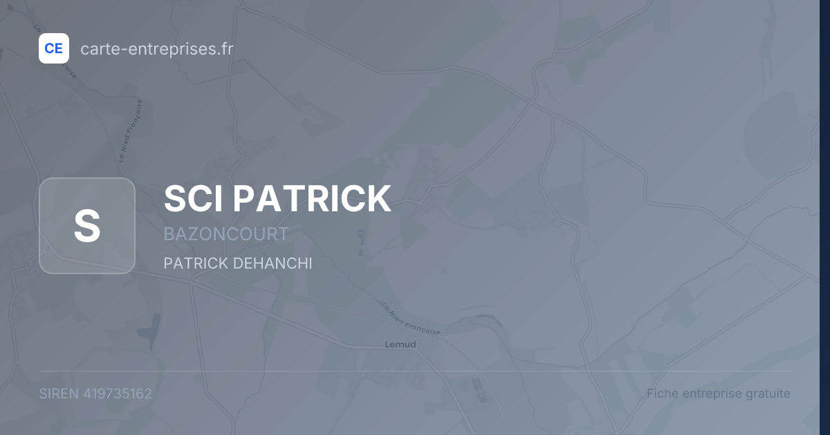 SCI PATRICK — 419735162 — fiche entreprise