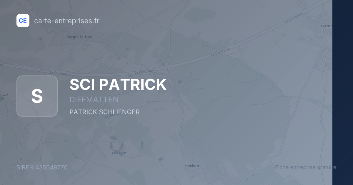 SCI PATRICK — 435049770 — fiche entreprise