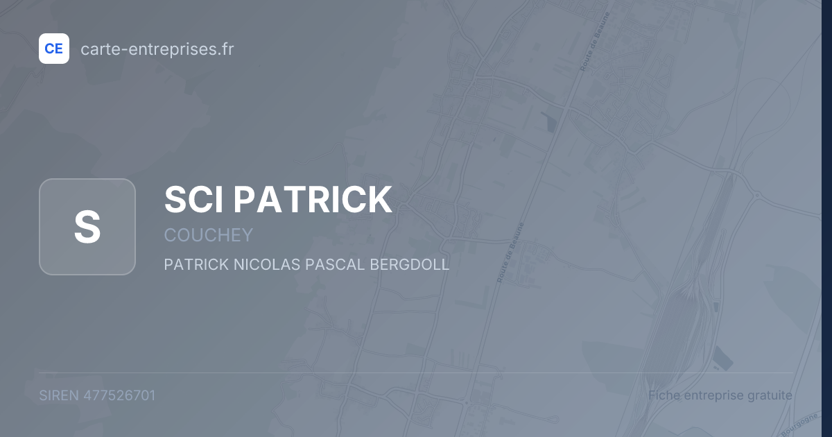 SCI PATRICK — 477526701 — fiche entreprise