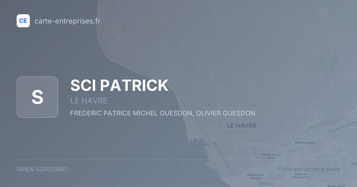 SCI PATRICK — 533033981 — fiche entreprise