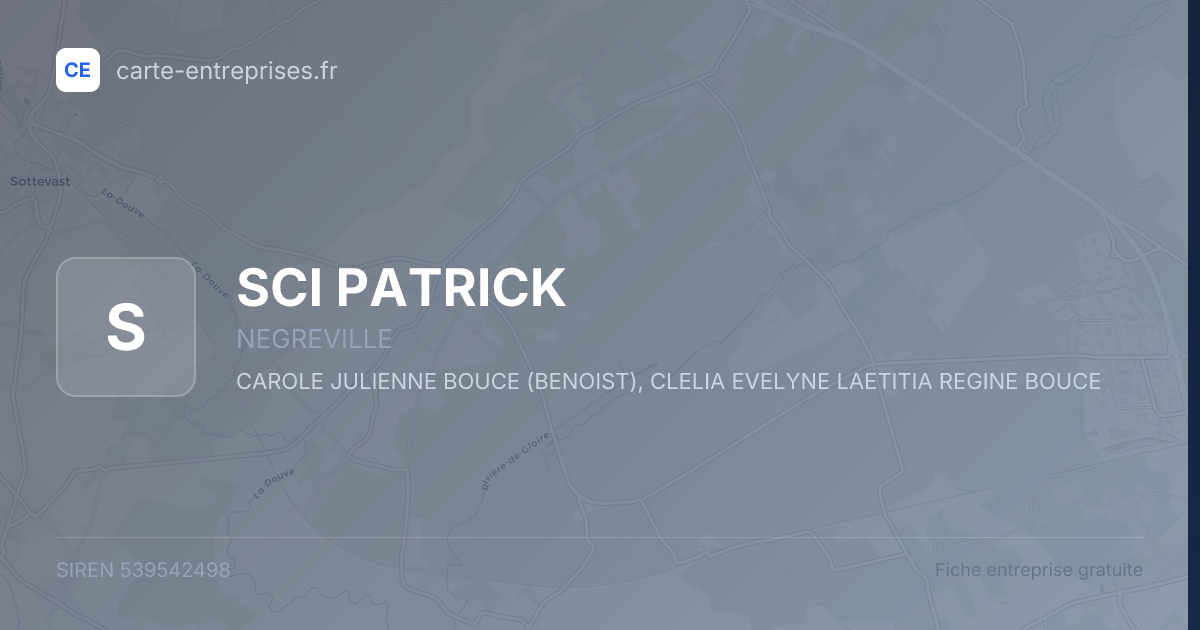 SCI PATRICK — 539542498 — fiche entreprise