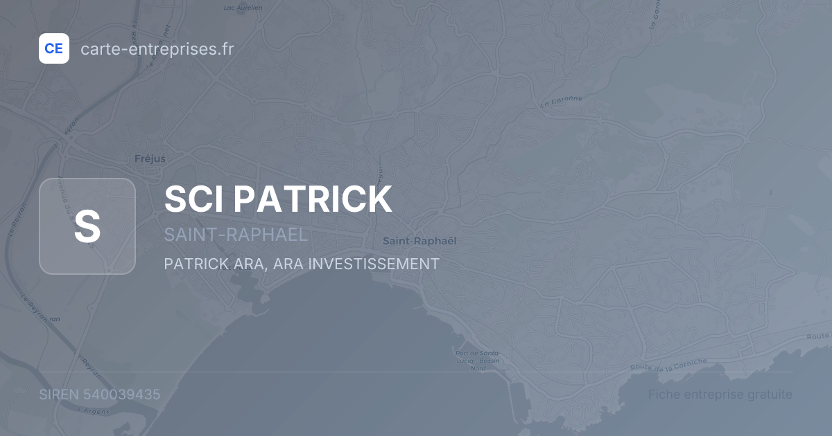 SCI PATRICK — 540039435 — fiche entreprise