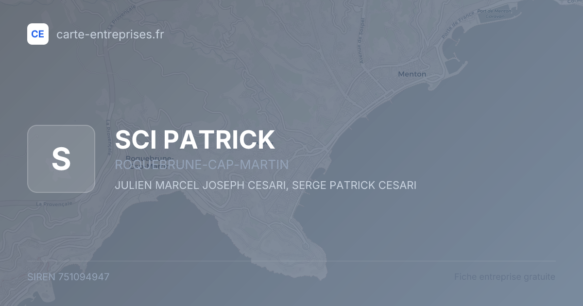 SCI PATRICK — 751094947 — fiche entreprise