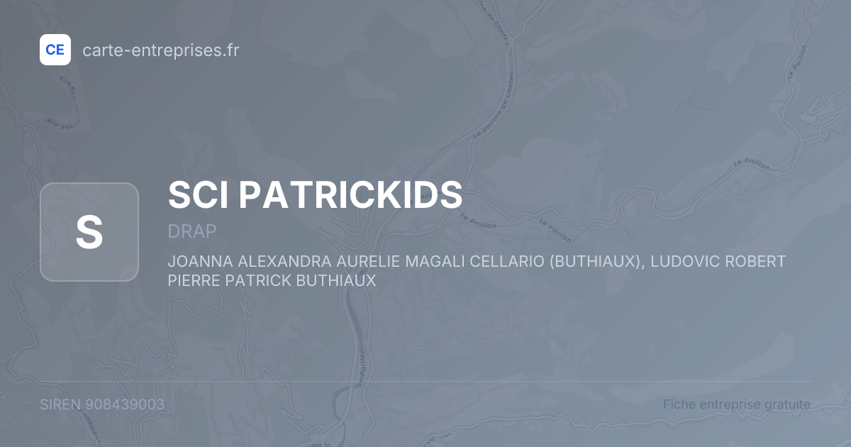 SCI PATRICKIDS — 908439003 — fiche entreprise