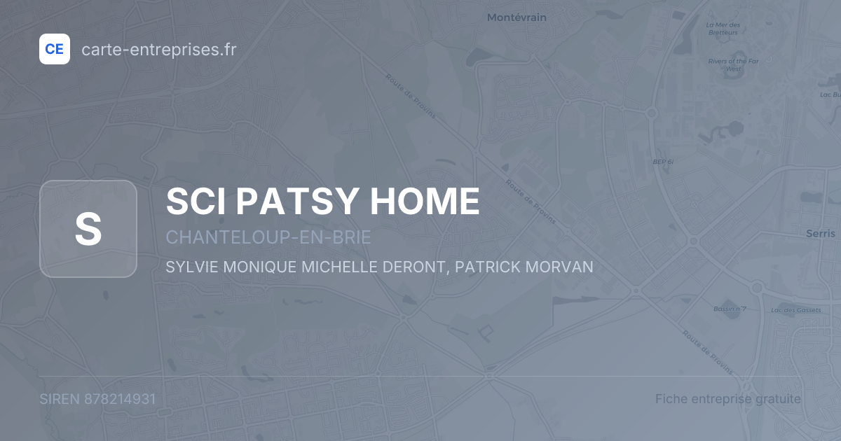 SCI PATSY HOME — 878214931 — fiche entreprise