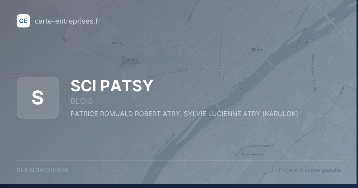 SCI PATSY — 395305550 — fiche entreprise