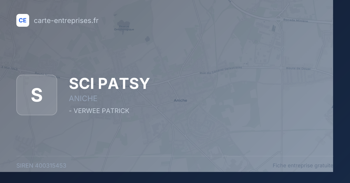SCI PATSY — 400315453 — fiche entreprise