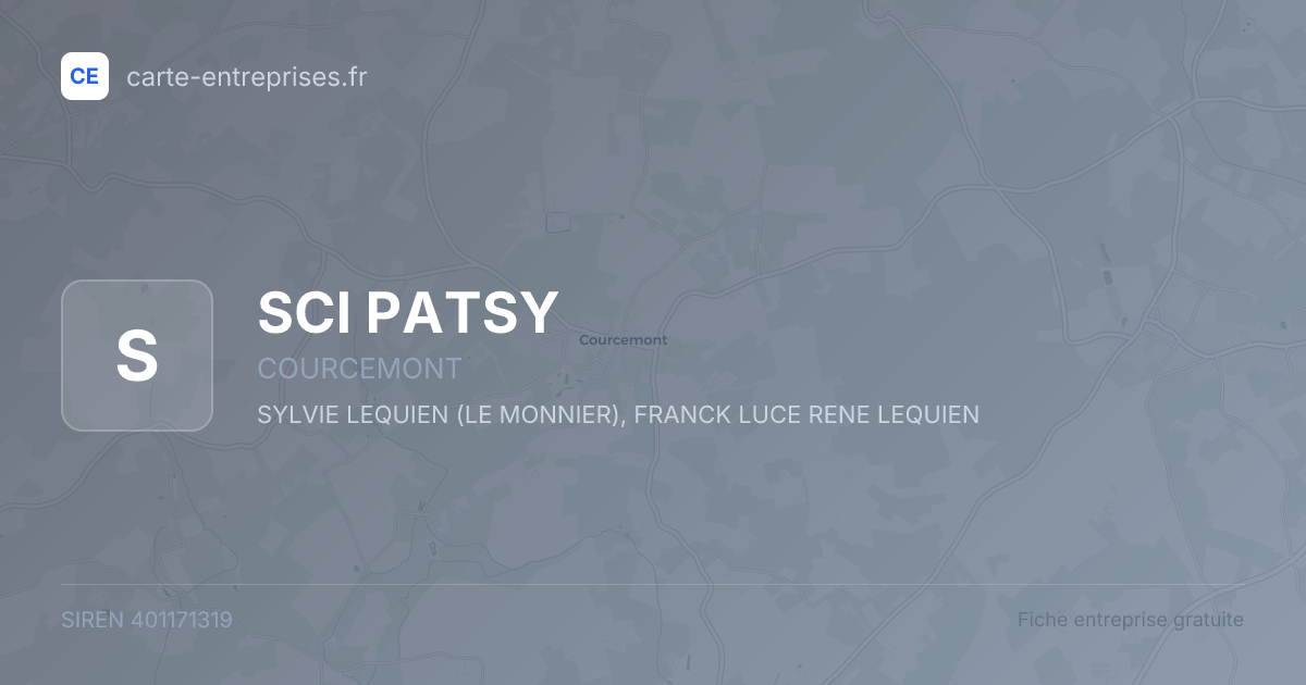 SCI PATSY — 401171319 — fiche entreprise