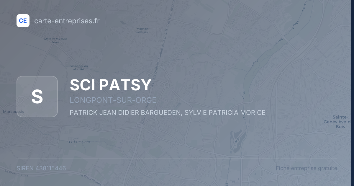 SCI PATSY — 438115446 — fiche entreprise