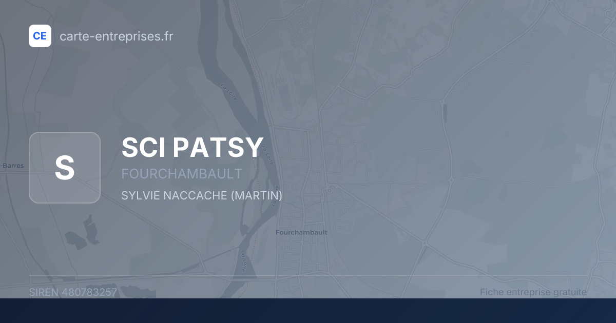 SCI PATSY — 480783257 — fiche entreprise