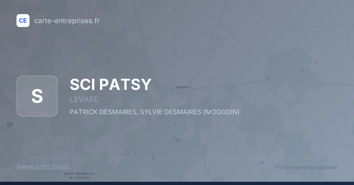 SCI PATSY — 500232426 — fiche entreprise