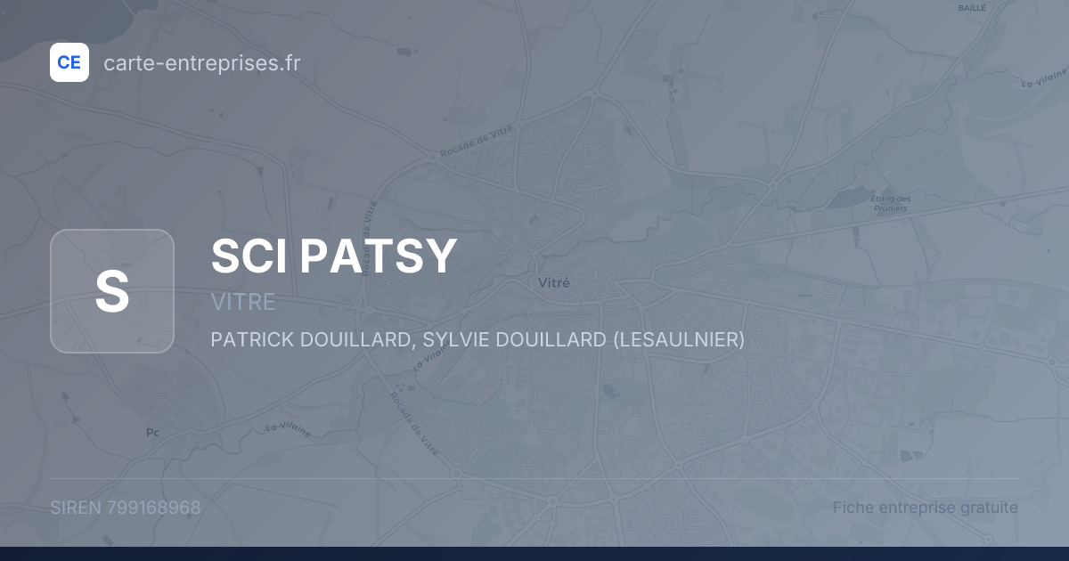 SCI PATSY — 799168968 — fiche entreprise