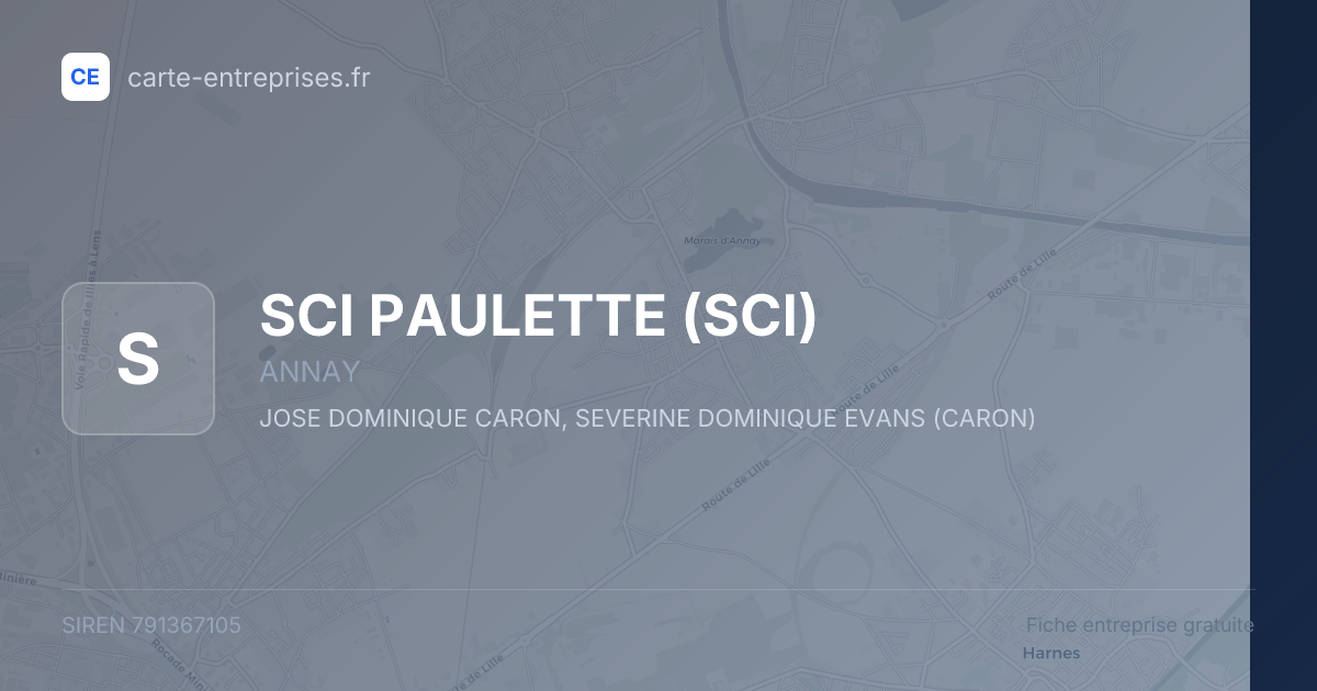 SCI PAULETTE (SCI) — 791367105 — fiche entreprise