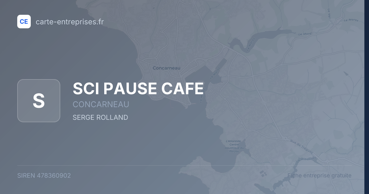 SCI PAUSE CAFE — 478360902 — fiche entreprise