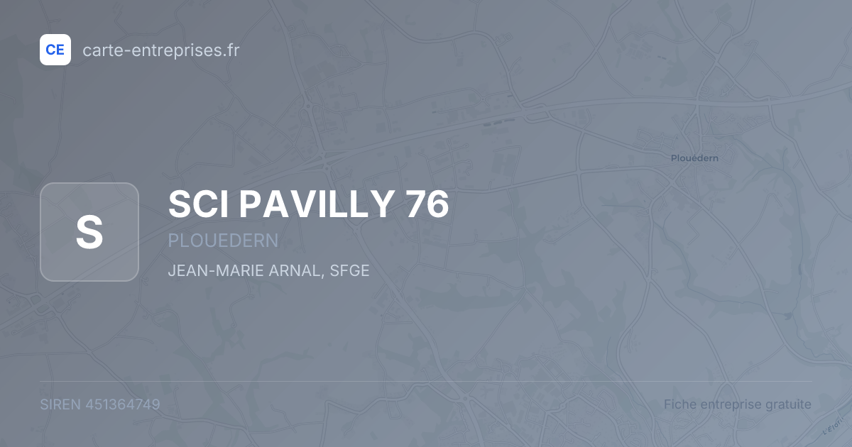 SCI PAVILLY 76 — 451364749 — fiche entreprise