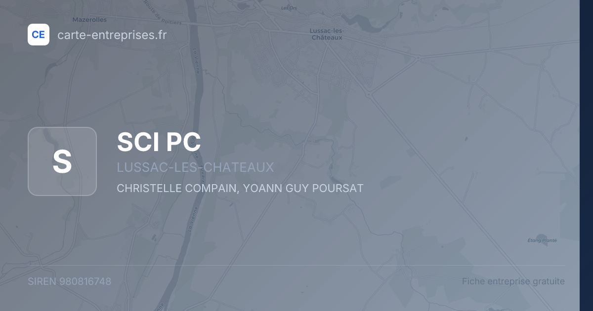 SCI PC — 980816748 — fiche entreprise