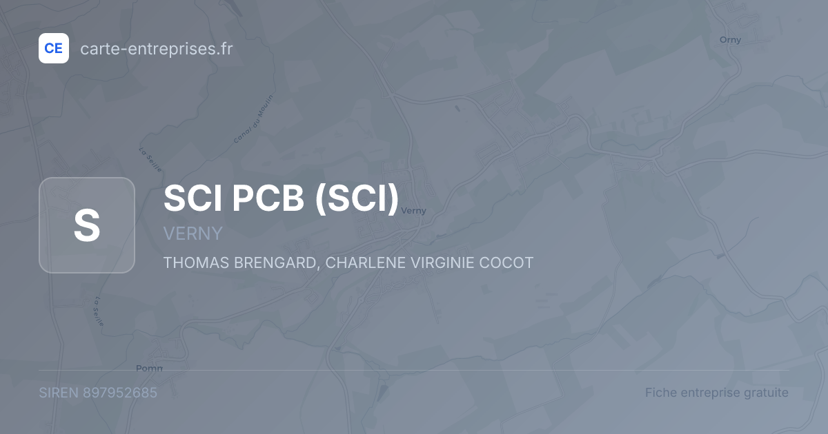 SCI PCB (SCI) — 897952685 — fiche entreprise