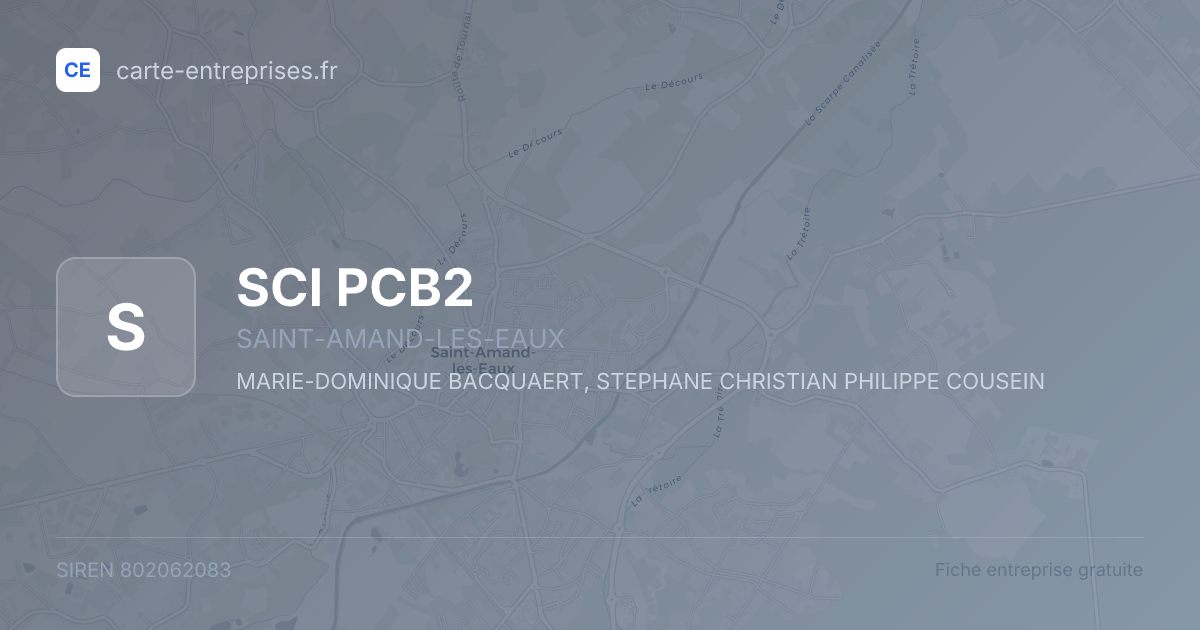 SCI PCB2 — 802062083 — fiche entreprise
