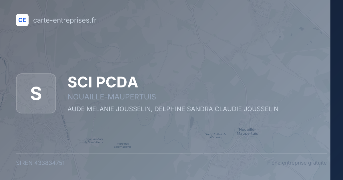 SCI PCDA — 433834751 — fiche entreprise
