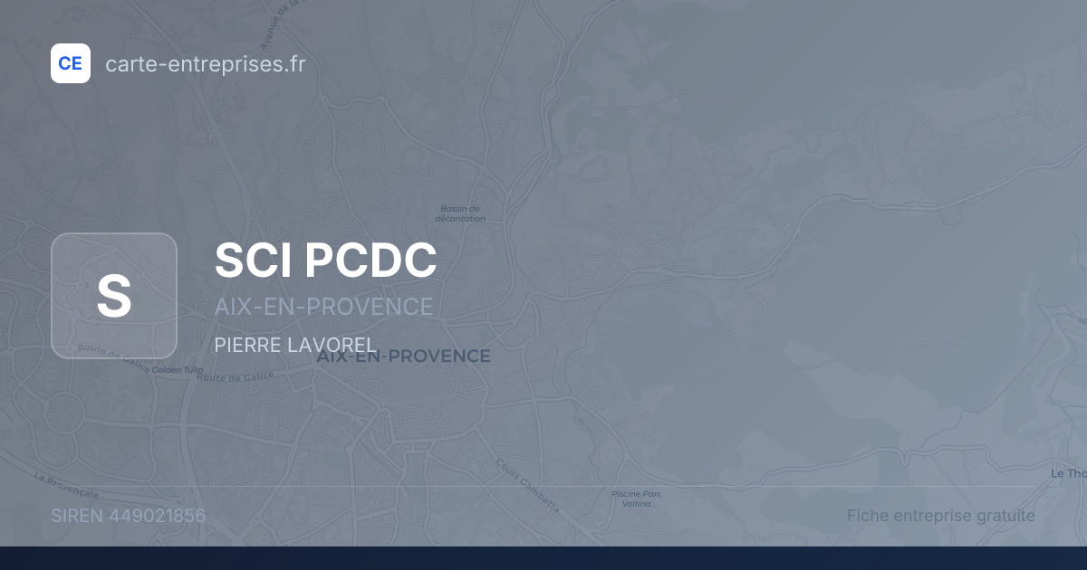 SCI PCDC — 449021856 — fiche entreprise