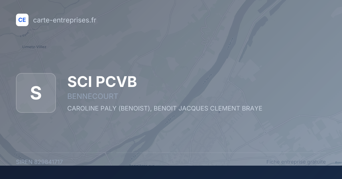 SCI PCVB — 829841717 — fiche entreprise