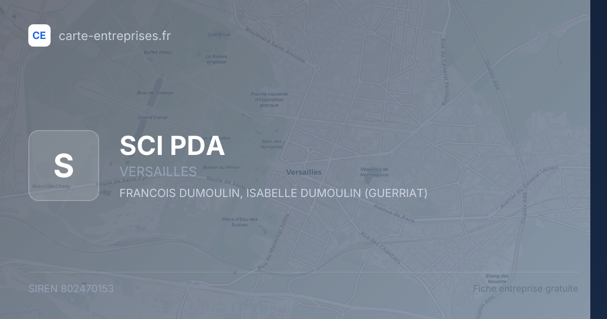 SCI PDA — 802470153 — fiche entreprise