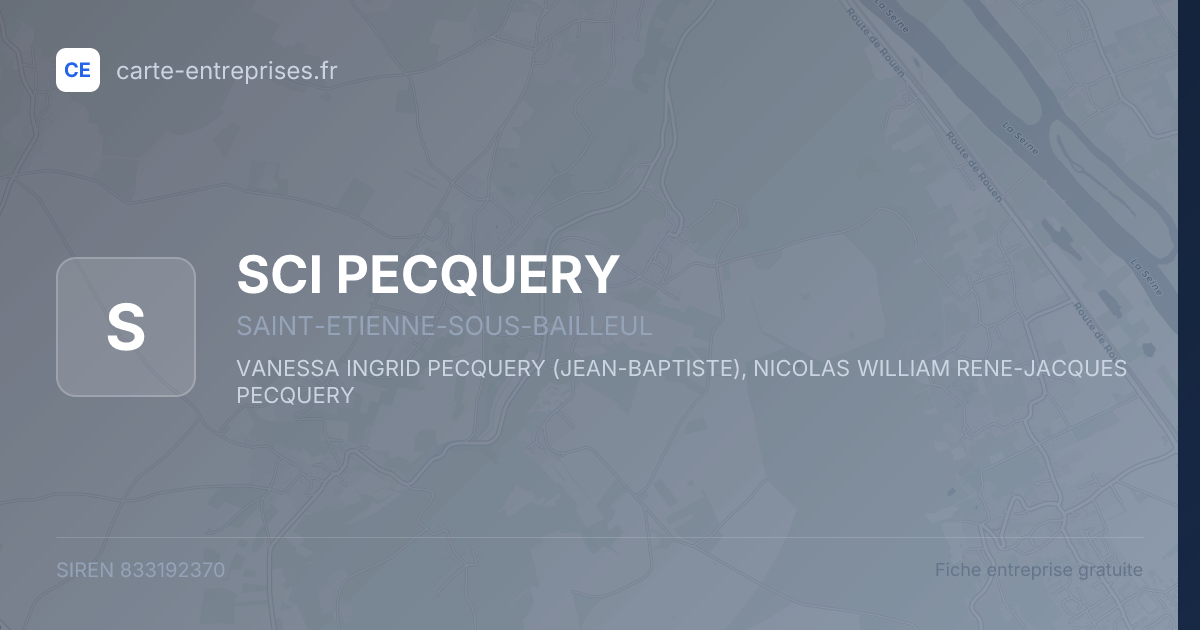 SCI PECQUERY — 833192370 — fiche entreprise
