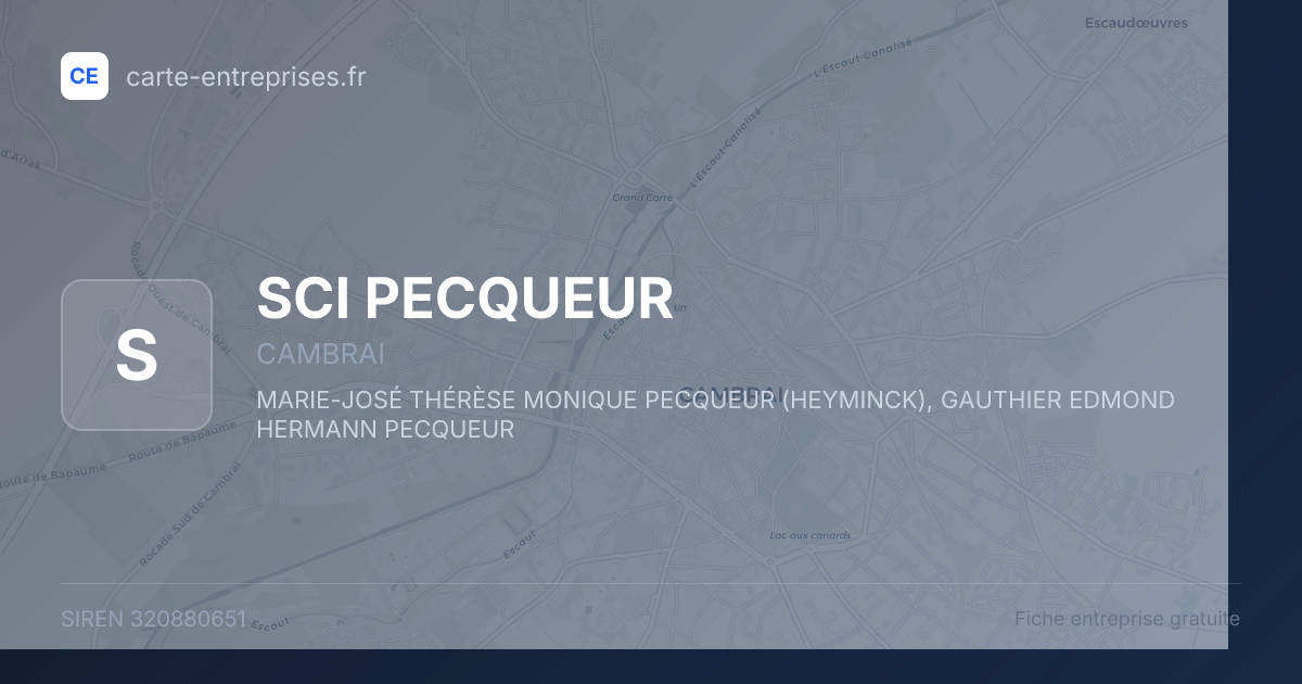 SCI PECQUEUR — 320880651 — fiche entreprise