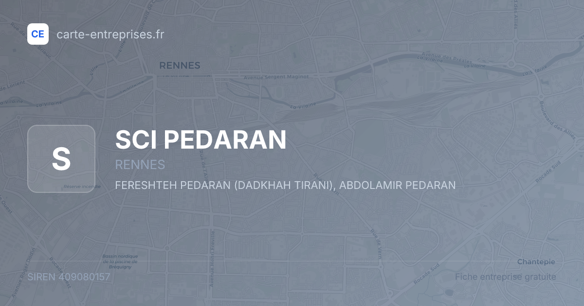 SCI PEDARAN — 409080157 — fiche entreprise