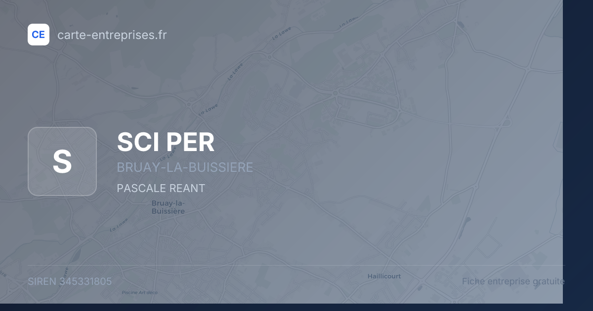 SCI PER — 345331805 — fiche entreprise