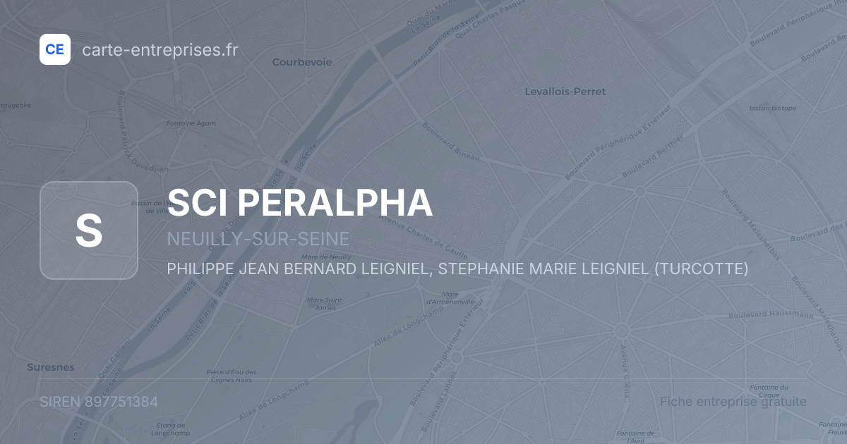 SCI PERALPHA — 897751384 — fiche entreprise
