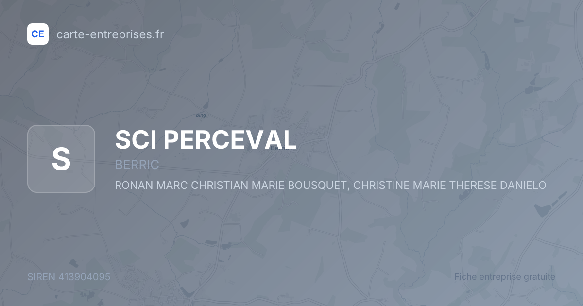 SCI PERCEVAL — 413904095 — fiche entreprise