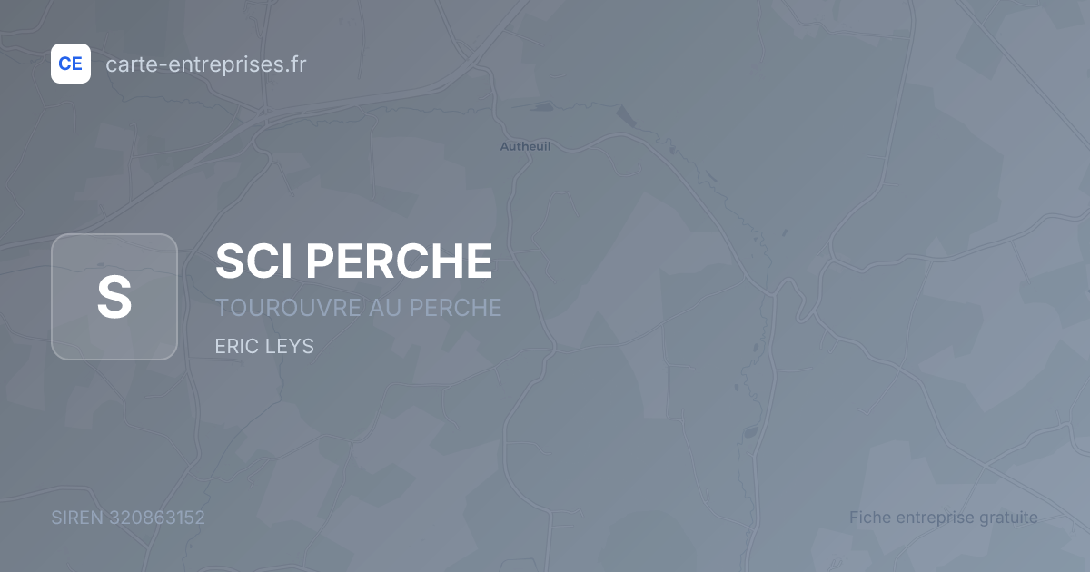 SCI PERCHE — 320863152 — fiche entreprise