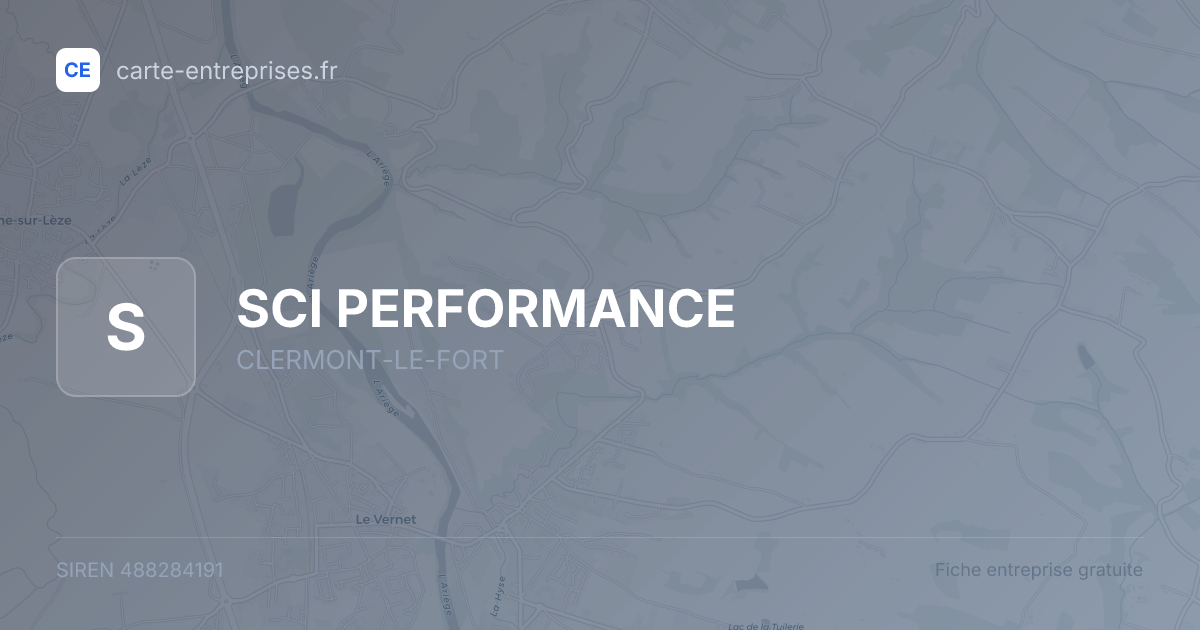 SCI PERFORMANCE — 488284191 — fiche entreprise