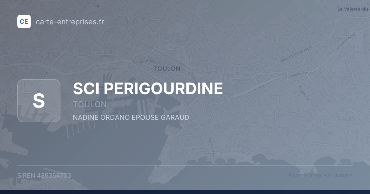 SCI PERIGOURDINE — 489364703 — fiche entreprise
