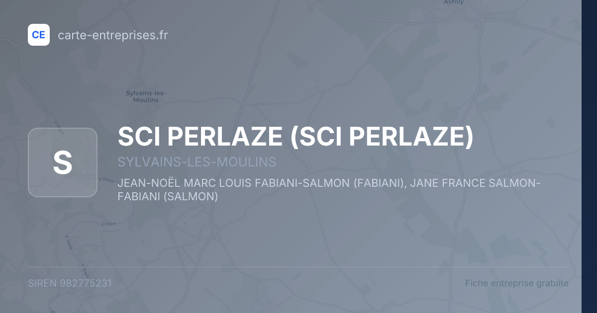 SCI PERLAZE — 982775231 — fiche entreprise