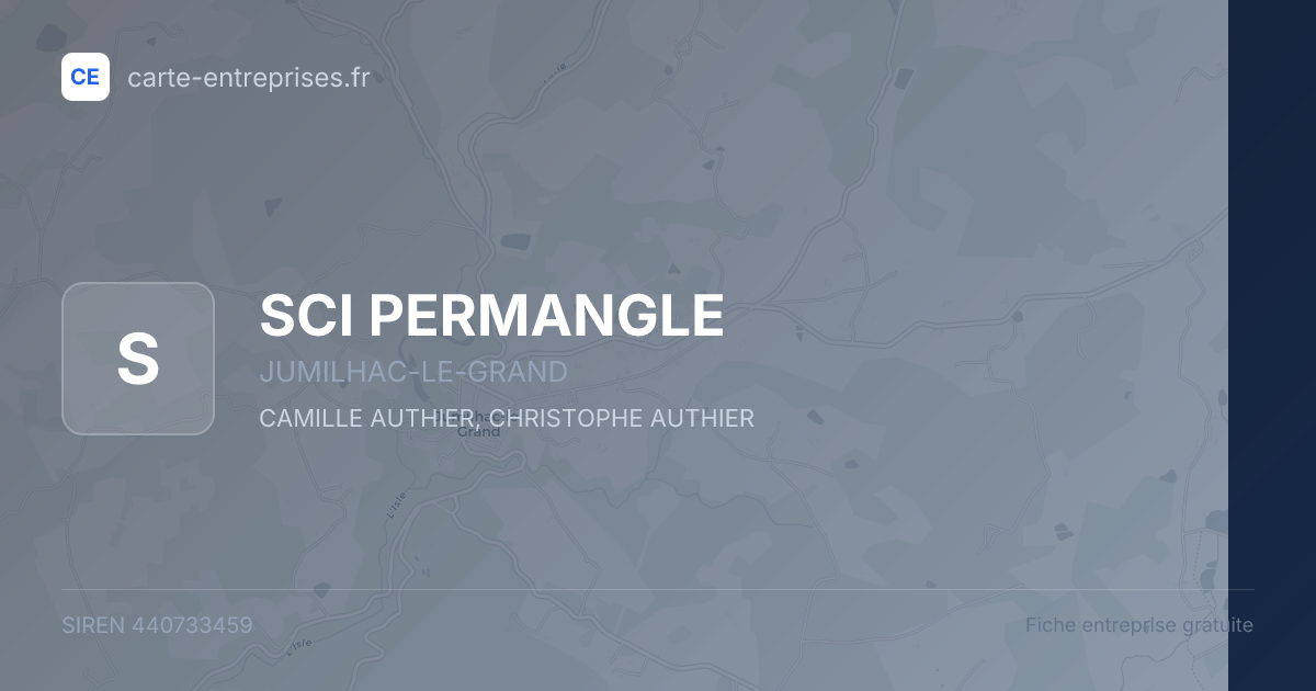 SCI PERMANGLE — 440733459 — fiche entreprise