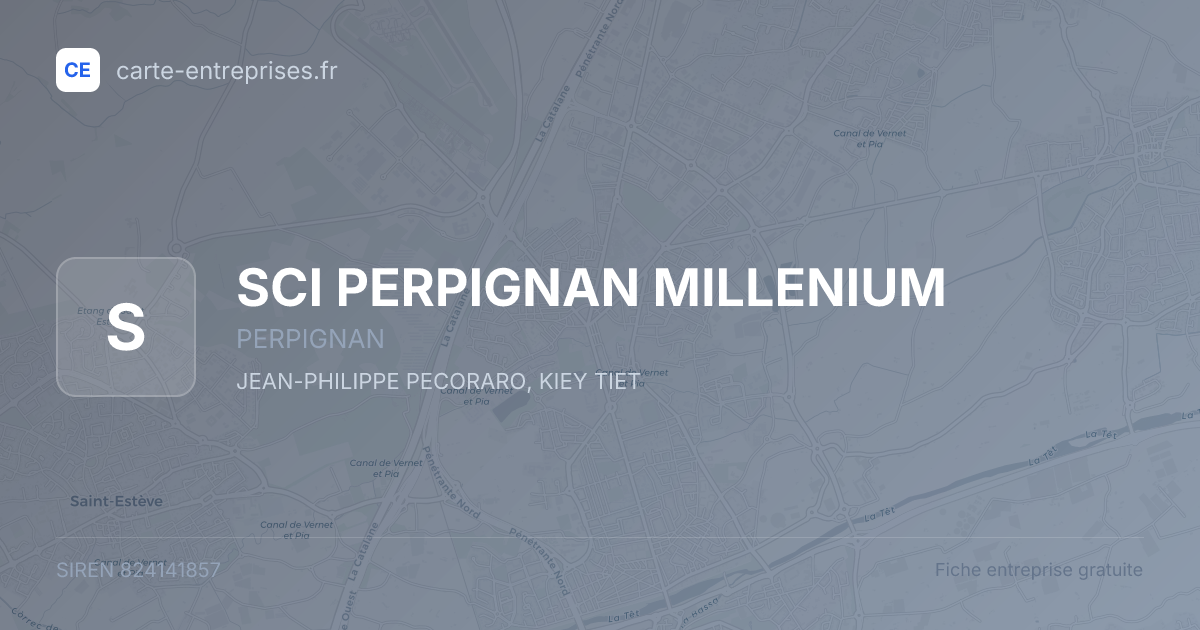 SCI PERPIGNAN MILLENIUM — 824141857 — fiche entreprise