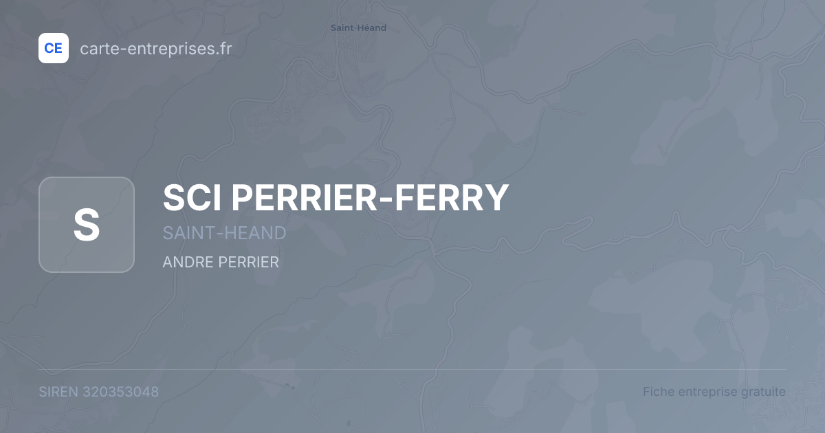 SCI PERRIER-FERRY — 320353048 — fiche entreprise