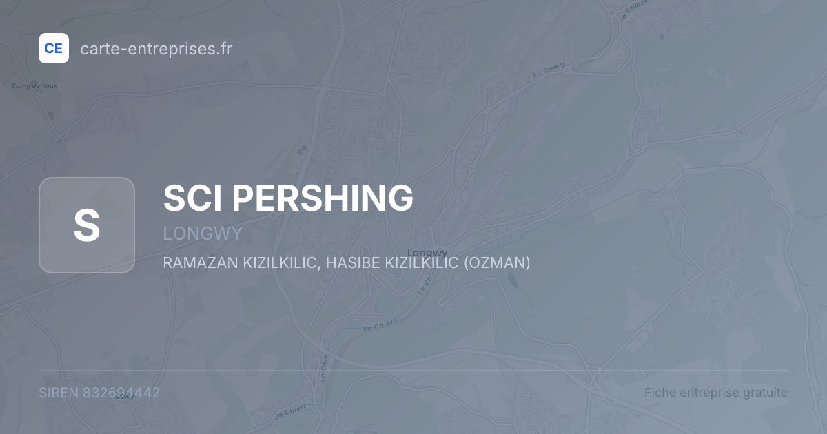 SCI PERSHING — 832694442 — fiche entreprise