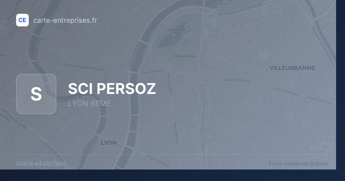 SCI PERSOZ — 444657845 — fiche entreprise
