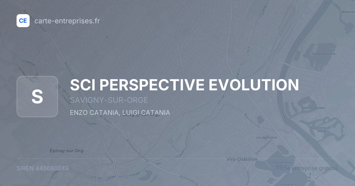 SCI PERSPECTIVE EVOLUTION — 448680249 — fiche entreprise