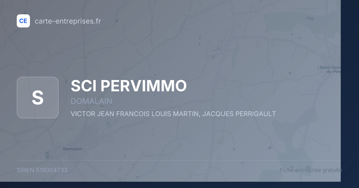 SCI PERVIMMO — 519004733 — fiche entreprise