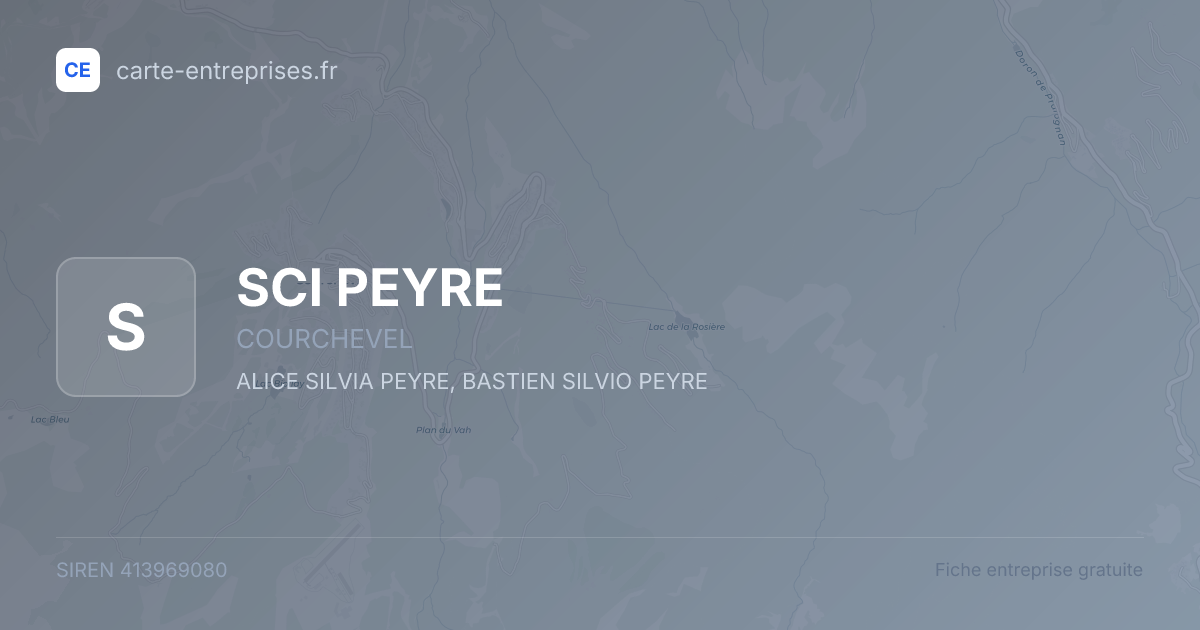 SCI PEYRE — 413969080 — fiche entreprise