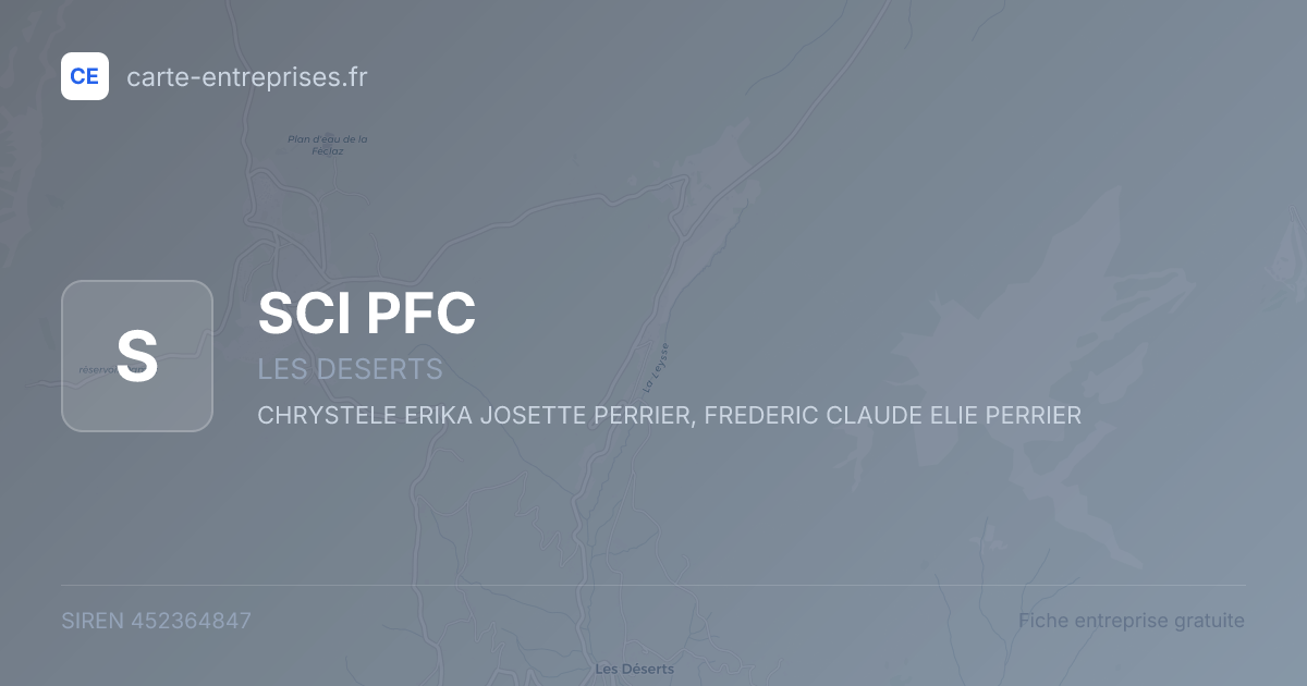 SCI PFC — 452364847 — fiche entreprise
