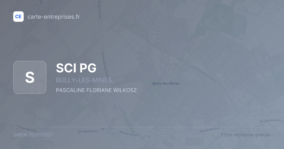 SCI PG — 752077321 — fiche entreprise